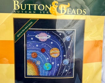 Sistema Solar - Mill Hill Buttons and Beads - Kit de Punto de Cruz