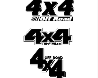 Custom 4x4 Off Road SVG Cut File For Vinyl Decals On Trucks Cricut, Silhouette, Vinyl Plotter