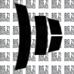 Hintere Koffer Tail Band Racing Stripe Vinyl Schnitt Vorlage für 2016 - 2023 Dodge Ladegerät Vektor NUR DIGITAL DOWNLOAD .png .svg .pdf .eps