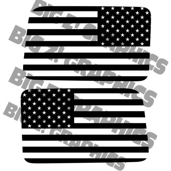 American Flag Window  Rear Window CUT FILE for Jeep Wrangler. Digital Vector Art Only. .eps .pdf .svg .png