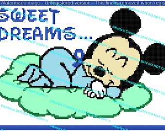 Sweet Dreams Little Boy Mouse