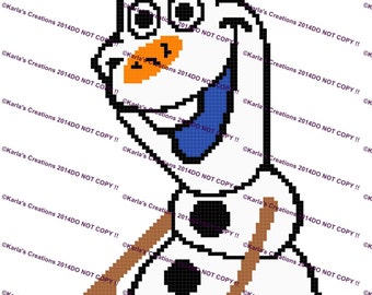Sitting Snowman Crochet Graph