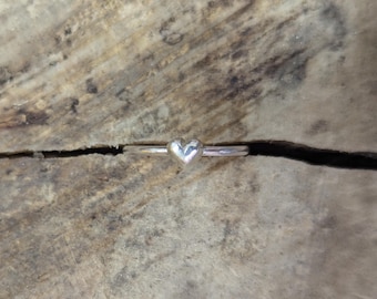 Sterling silver heart ring