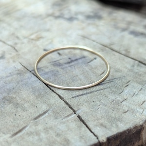 dainty 14k yellow gold ring