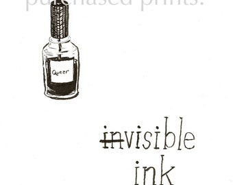 Visible Ink - Queer Nail Polish print