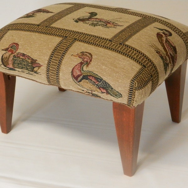 Ducks Tapestry Footstool