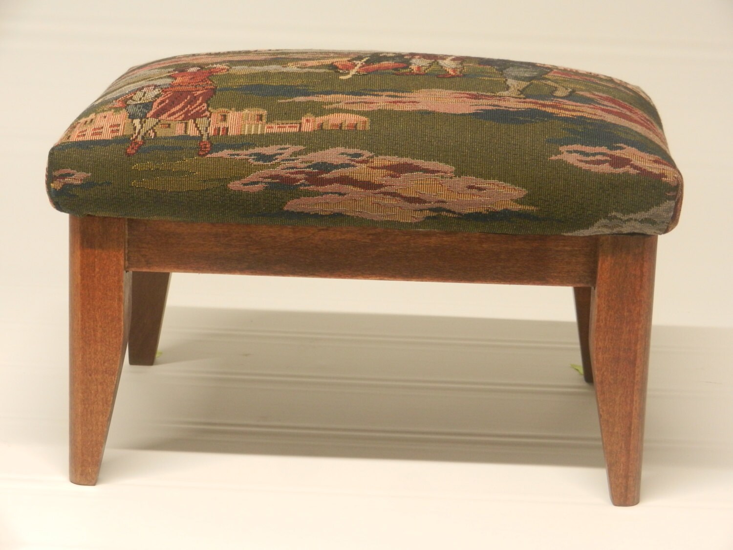 Solid Wood Footstool Etsy