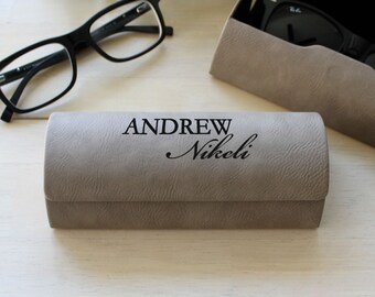 engraved eyeglass case