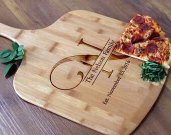 Personalized Pizza Peel, Custom Pizza Peel, Engraved Wood Pizza Peel, Housewarming Gifts, Christmas Gifts, Pizza Lovers --PZ-WOOD-Nelson