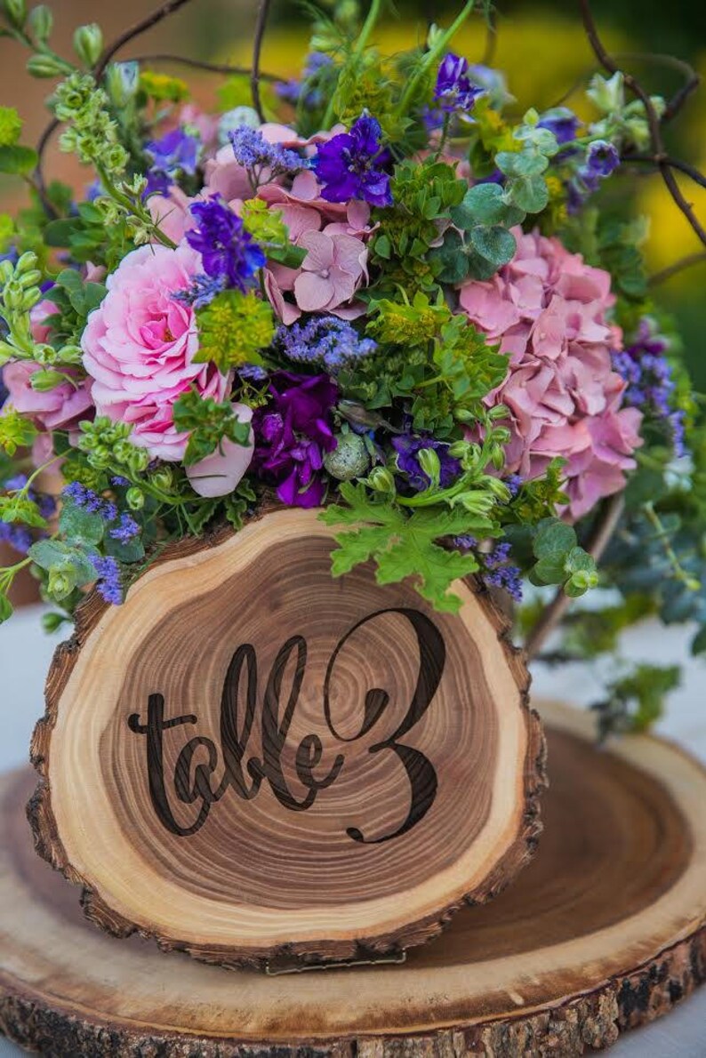 Wedding Table Numbers Custom Engraved Table Numbers Wedding Etsy