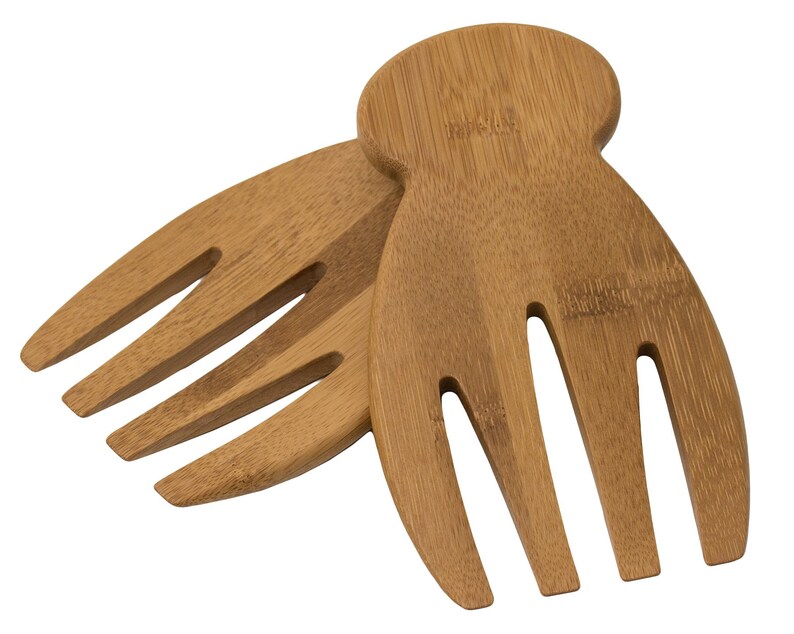 Personalized Salad Tossers Custom Salad Tossers Custom Salad Hands Personalized Salad Hands Salad Servers --SH-BAM-BRANDELL