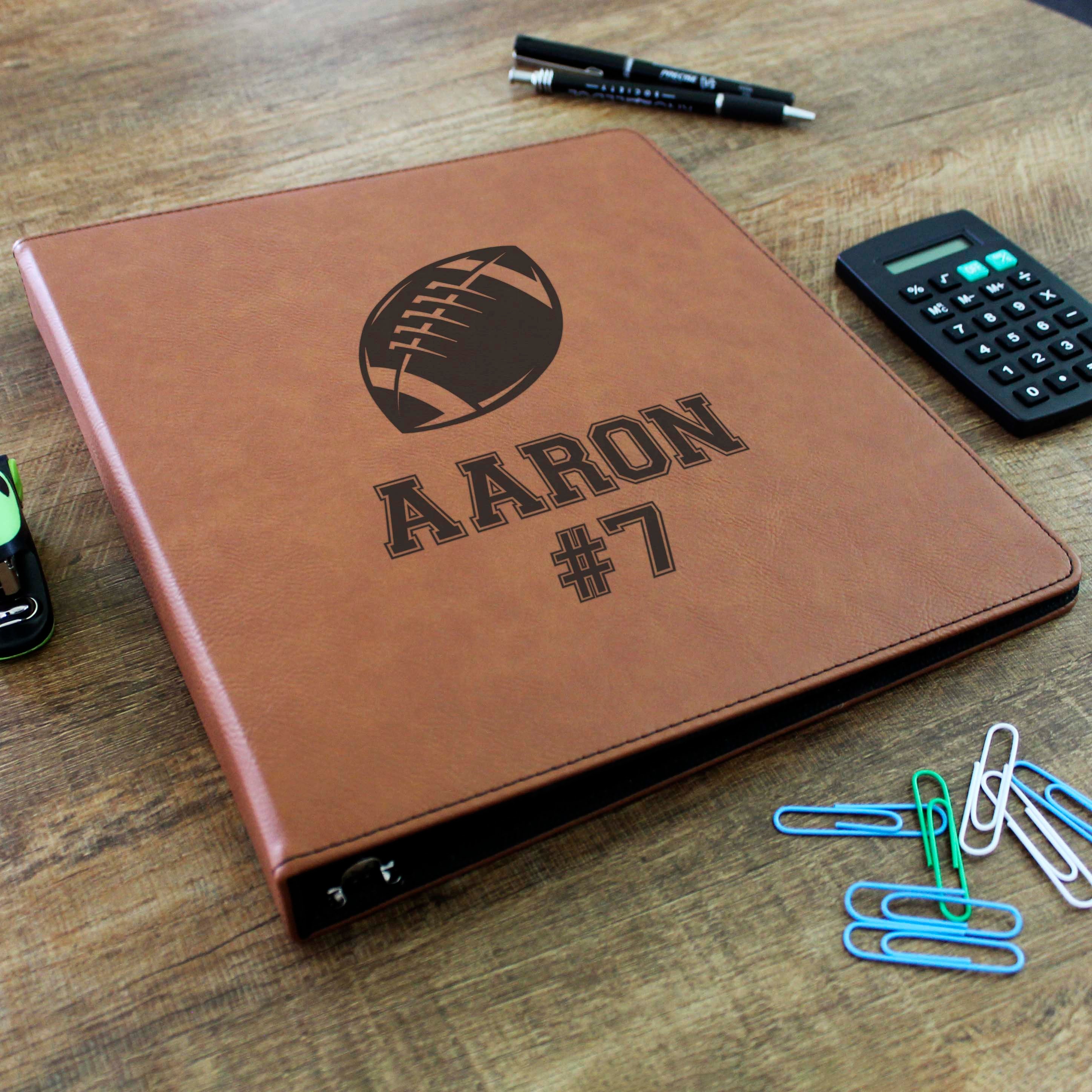 Football Binder Personalized Binder Personalized 3 Ring Etsy