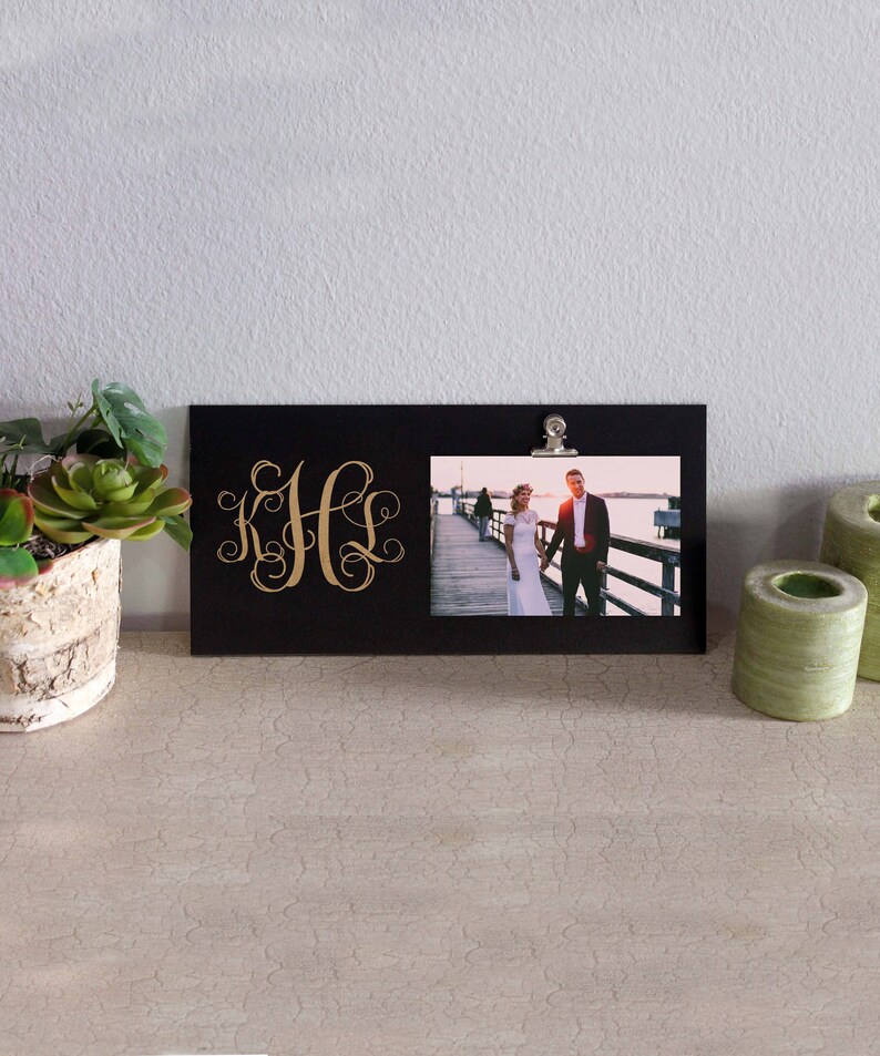Wedding Gift Couples Custom Frame --PFCHALK-BLK-KHL Frame Collage Personalized Picture Frame Anniversary Gift Bridal Shower Gift