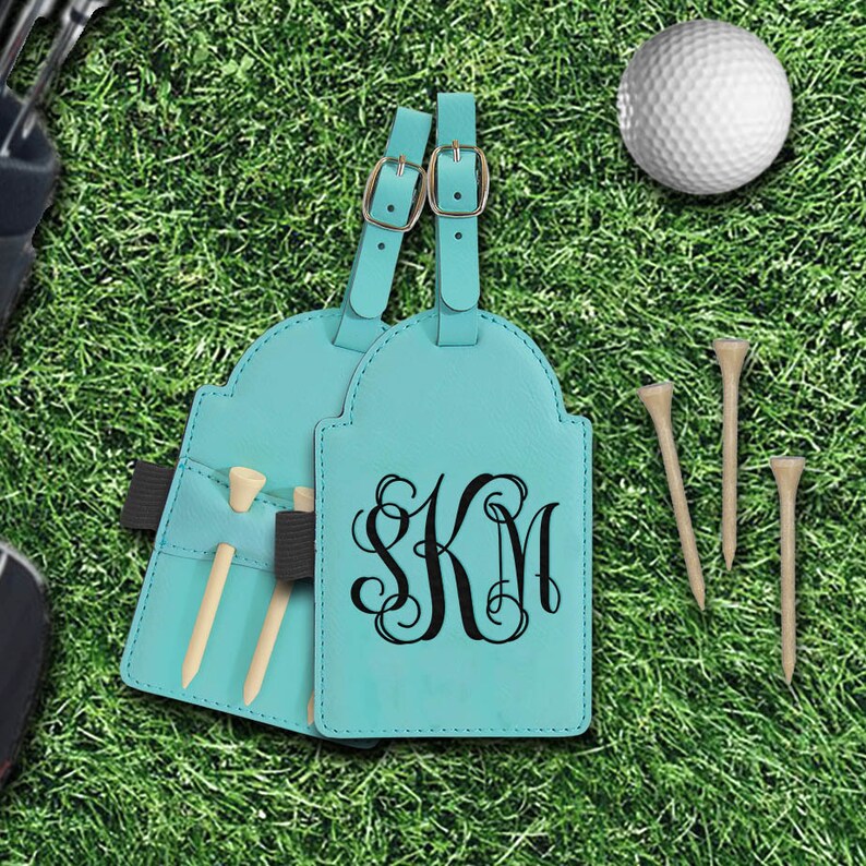 Golf Bag Tag with Wooden Tees Personalized Golf Bag Tag Etsy
