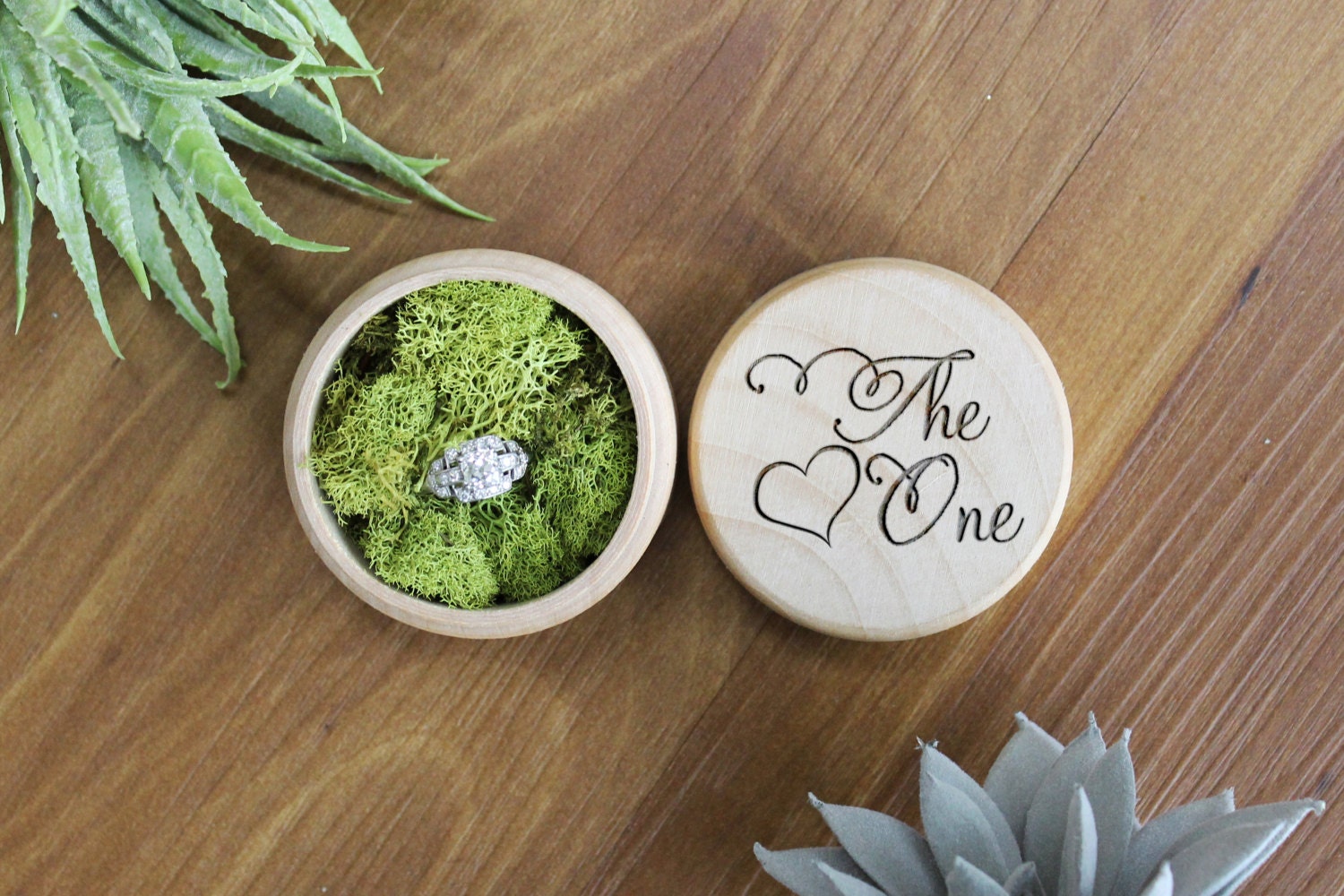 Engraved Engagement Ring Box Custom Engagement Ring Box Etsy