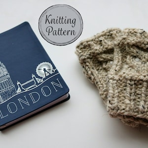 PATTERN - BeaCapes Design Owl Fingerless Gloves Knitting Pattern. PDF. Instant Download. Chunky Cable Knit Owl Fingerless Gloves
