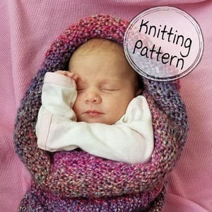 PATTERN BeaCapes Design Baby Cocoon Knitting Pattern. Knitting Pattern for Knit Newborn Baby Cocoon. PDF. Instant Download. image 1