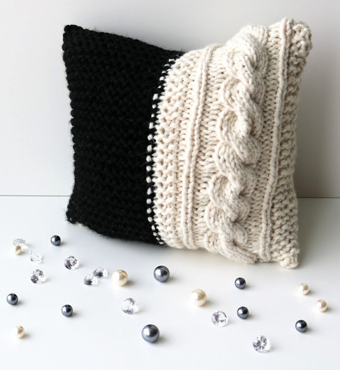 Cable Knit Decorative Throw Pillow in Textured Cable Pattern. Etsy