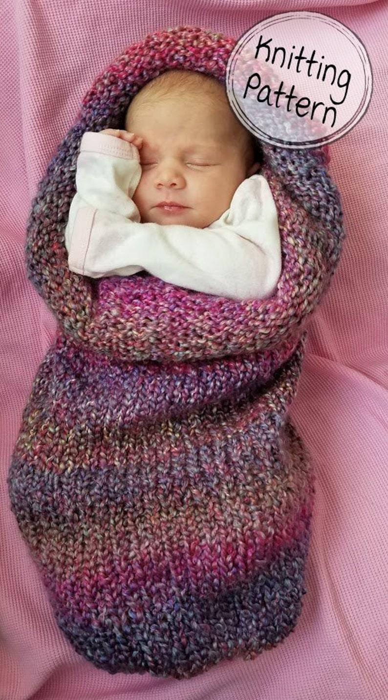 PATTERN BeaCapes Design Baby Cocoon Knitting Pattern. Knitting Pattern for Knit Newborn Baby Cocoon. PDF. Instant Download. image 1