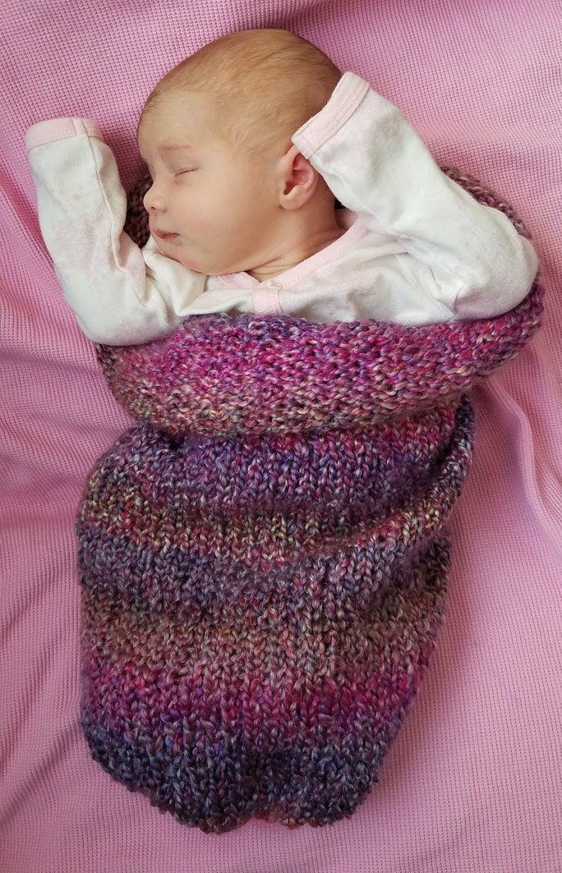 PATTERN BeaCapes Design Baby Cocoon Knitting Pattern. Knitting Pattern for Knit Newborn Baby Cocoon. PDF. Instant Download. image 4