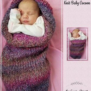 PATTERN BeaCapes Design Baby Cocoon Knitting Pattern. Knitting Pattern for Knit Newborn Baby Cocoon. PDF. Instant Download. image 2