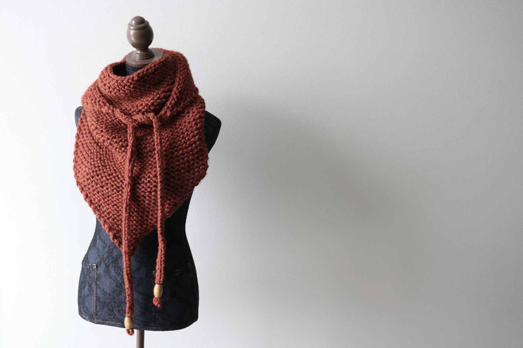 Austyn Triangle Scarf Knitting Pattern – Shawl Wrap PDF (instant ...