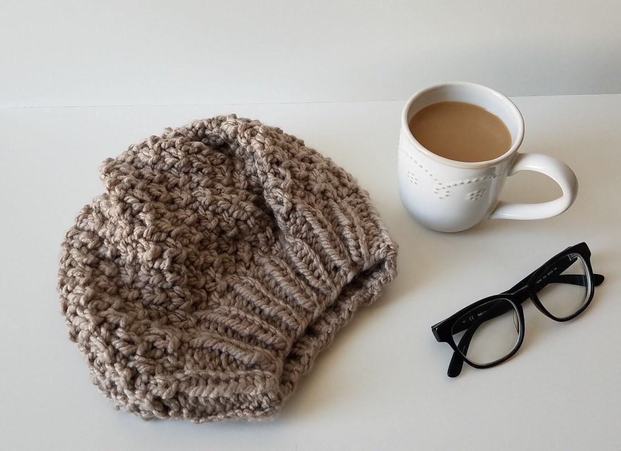 Taupe Beret - Etsy