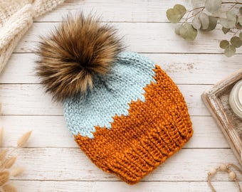 Cozy Knit Hat Knitting Pattern | Sylvie Beanie (PDF). Instant Download
