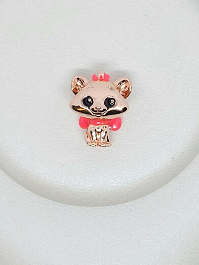 European Charm Rose Gold Tone RG Disney  Marie from Aristocrats Charm Bead Spacer Suit for Necklace Bracelet Pendant DIY Jewelry Making