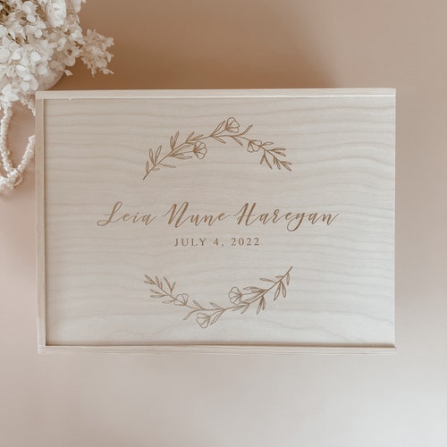 Family Box Keepsake Box Wood Personalized Box Wooden Memory Etsy Canada