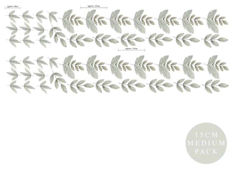 Greenery Fabric Wall Sticker Wall Decals Removable and Etsy