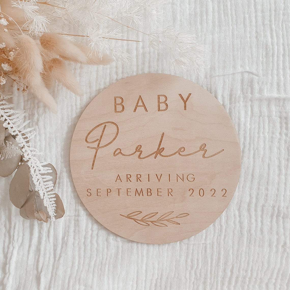 Pregnancy announcement sign