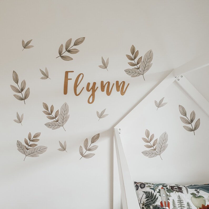 Greenery Fabric Wall Sticker Wall Decals Removable and Etsy