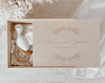 Personalized Baby Gift Keepsake Box - Custom Baby Gift - Memory Box - Newborn Baby - Mom To Be - Baby Name - Baby Shower