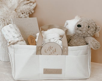 Baby Diaper and Nappy Caddy - Nursery Organiser - New Mom Gift - Mum Gift Idea