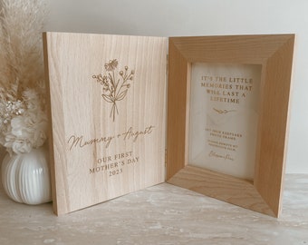 Our First Mother's Day Personalised Wooden Photo Frame - Photo Frame - Gift for Mom - Personalised