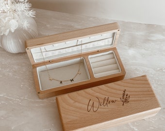 Custom Wooden Jewellery Box - Custom Etched Box