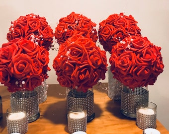 Wedding Flower Centerpieces Etsy Wedding Flower Centerpieces Etsy