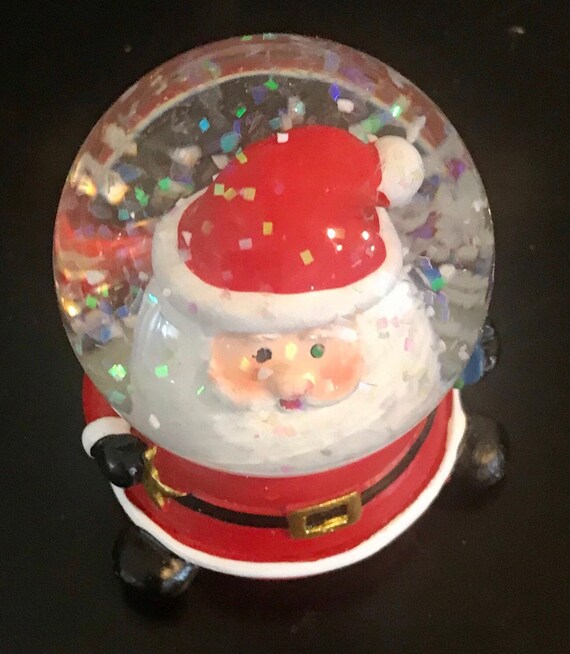 Christmas Snow Globe Santa Water Globe Shake to See a | Etsy