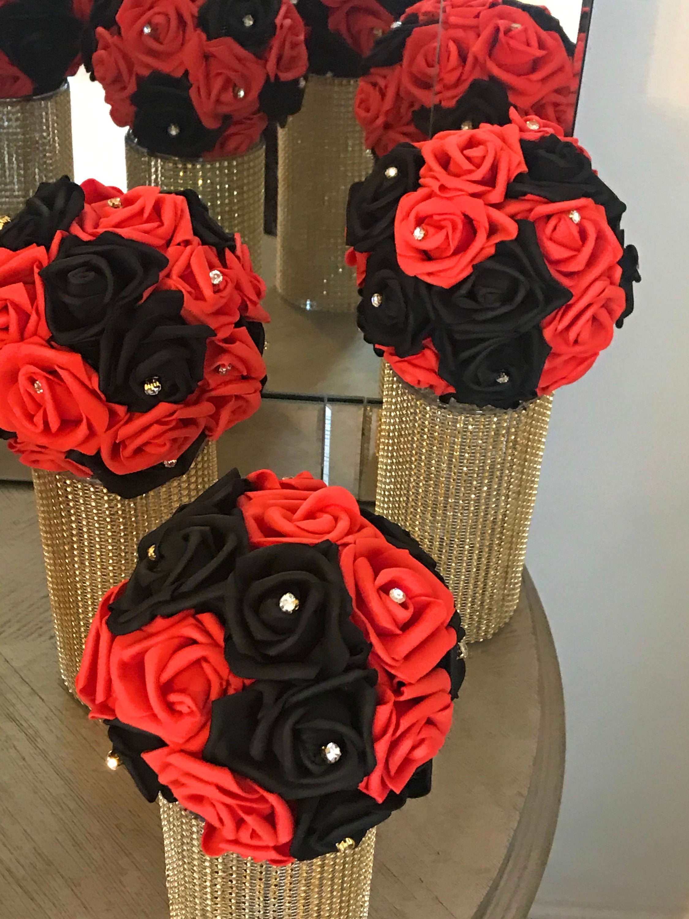 6 Beautiful Flower Kissing Balls in a Combination of Colors or Etsy