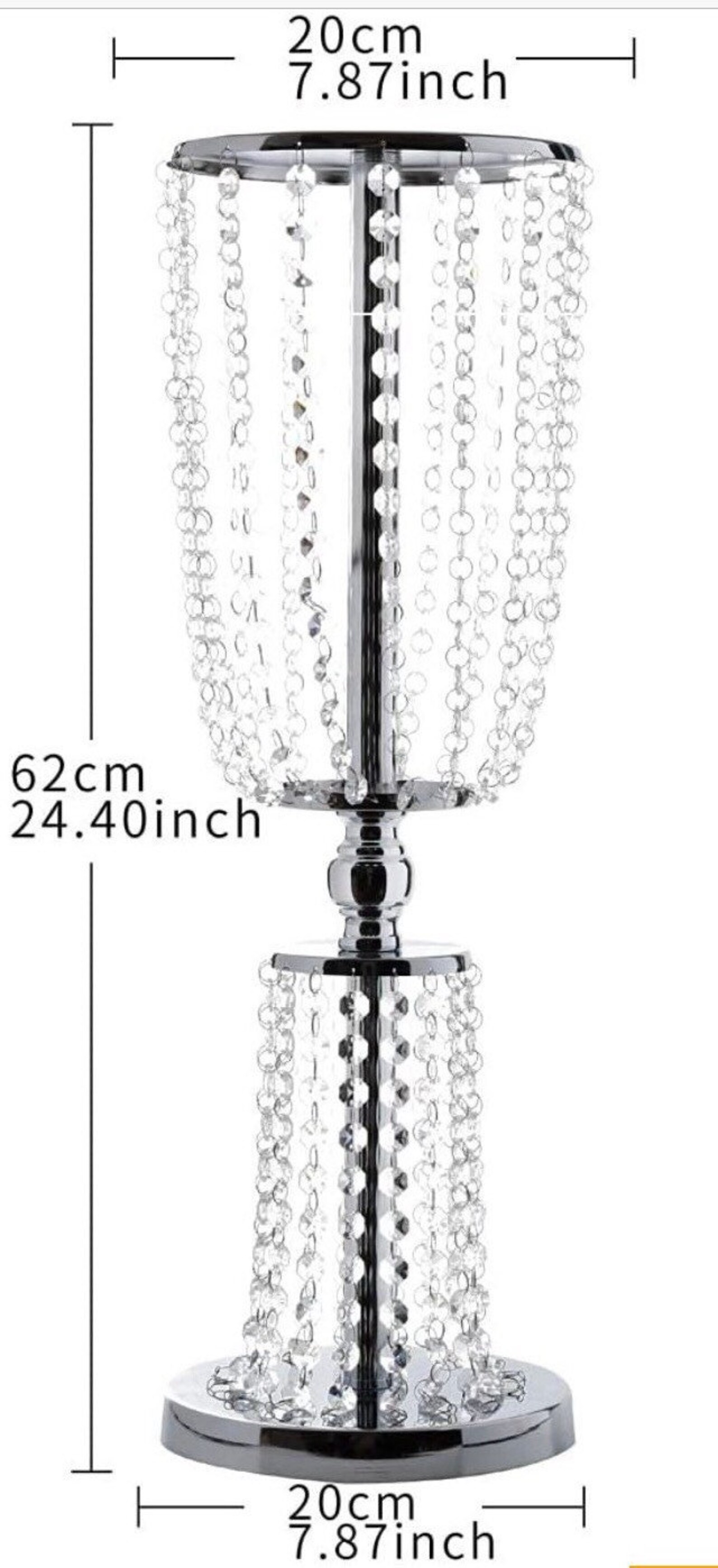 Tall Crystal Centerpieces Luxurious Flower Stand for Floor or Etsy