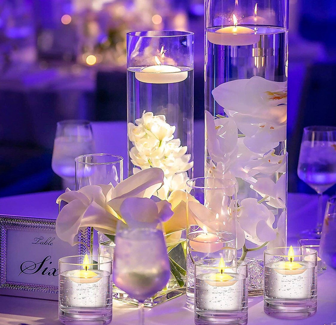Bougies flottantes SET OF 7 lampes à thé bougie flottant décoration magique  fête mariage -  France