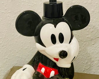 Mickey Mouse soap/lotion dispenser perfect addition to any vanity, vivid colors, beautifully detailed! Great gift for Mickey Mouse fans!