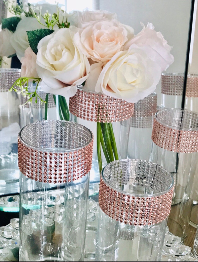 12 Beautiful ROSE GOLD Centerpieces For 78 Dollars Choose Etsy