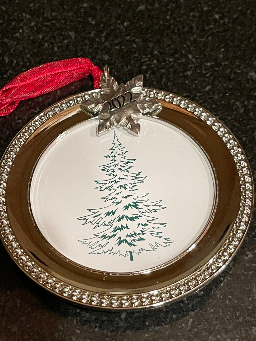 Christmas Ornament Picture Frame Ornament Personalized With a 2022