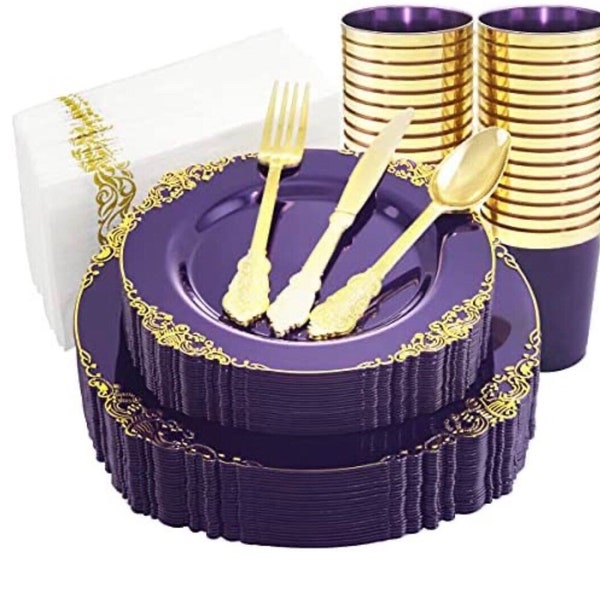 Elegant Disposable Dinnerware Etsy