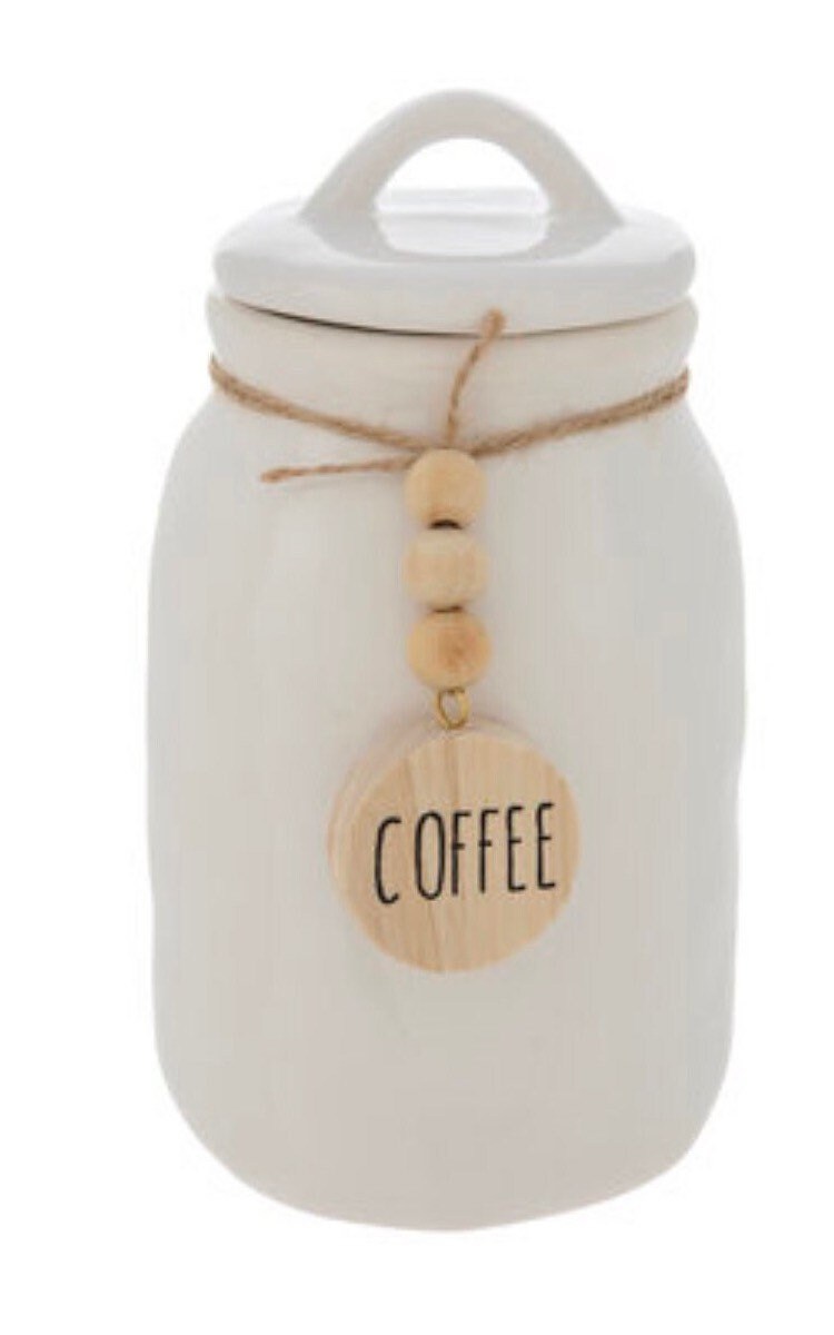 Kaffe Coffee Canister, Coffee Container Airtight, Glass Jar, 8o 