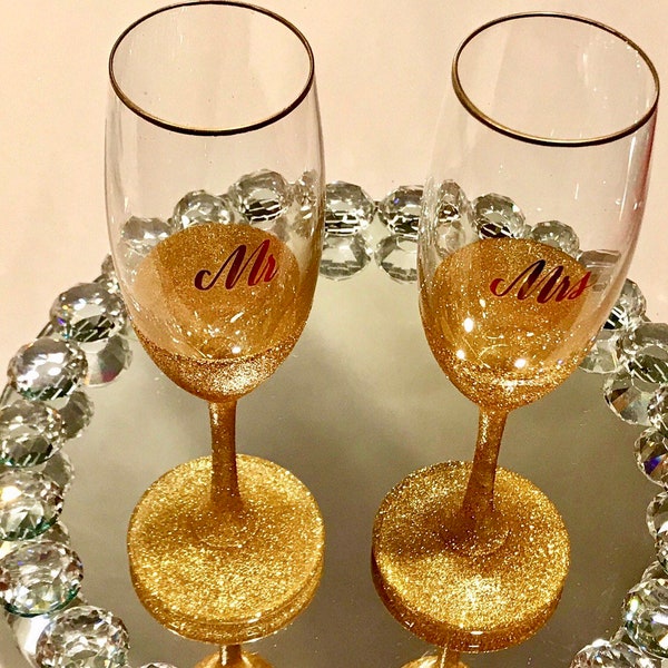 Champagne Flutes No Base Etsy