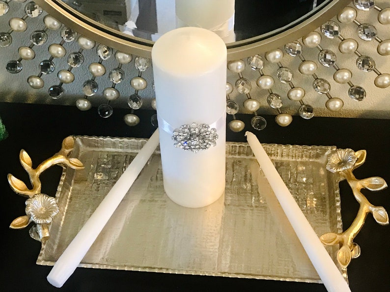 Unity Candle Set Includes Pilar Candle and 2 Taper Candles. Etsy