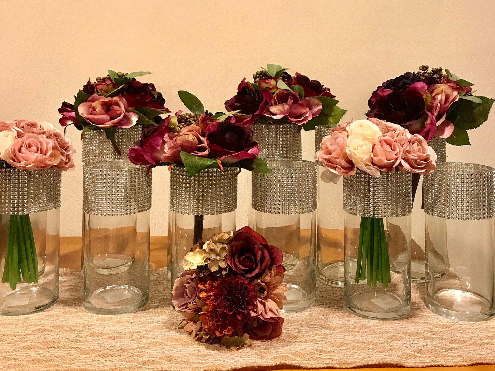 12 Tall Centerpiece Cylinder Vases. Each Vase is Beautifully Etsy